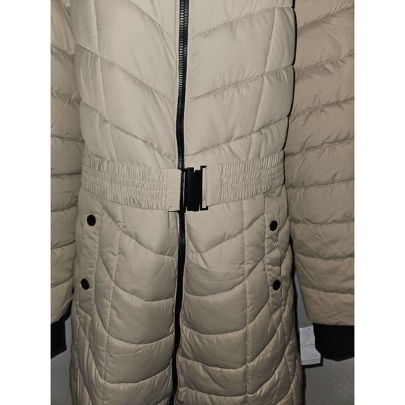 NWT! Jessica Simpson Women's Winter Coat Tan Packable Quilted Puffer 2XL - Picture 4 of 12